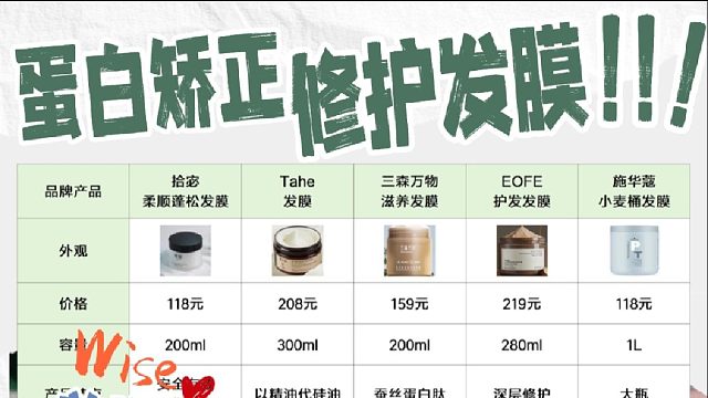 什么牌子的发膜效果好？蛋白矫正修护发膜！用一次爱一次