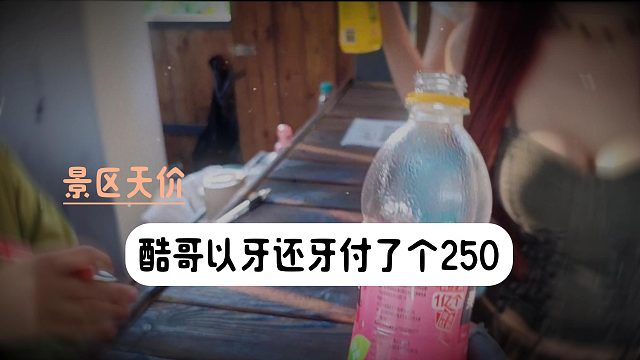 景区天价一瓶水10块钱，小小酷直接不演了付了个250过去