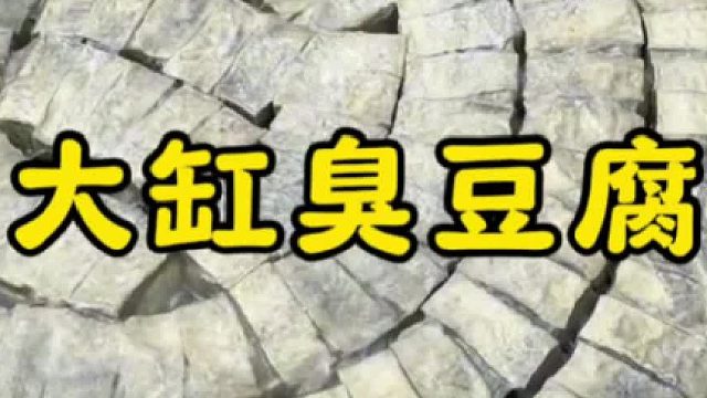 历经两次发酵，历时一年才能吃到的大缸臭豆腐