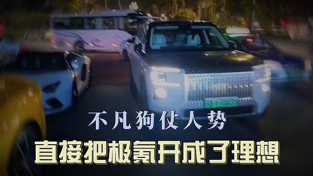 不凡狗仗人势，直接把极氪开成了理想
