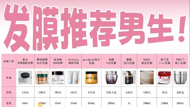 护发发膜要如何选择？发膜推荐男生！拿捏