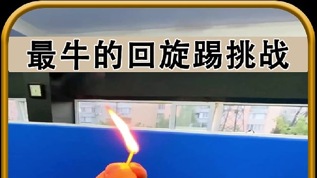 最牛的回旋踢挑战
