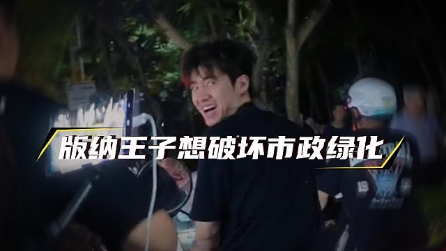还好酷哥在直播版纳王子收敛了，不然直接冲进去破坏市政绿化了