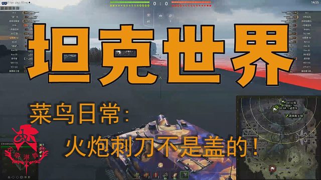 坦克世界—菜鸟日常：火炮刺刀不是盖的！