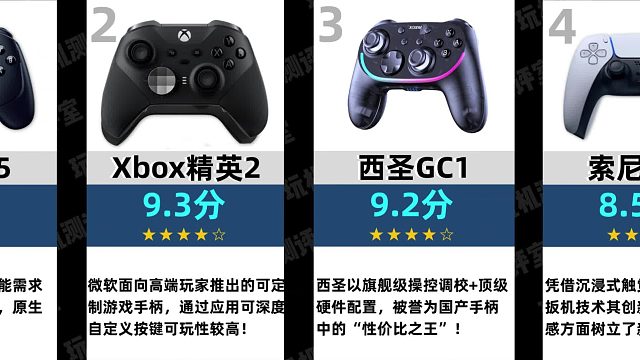 全价位游戏手柄评分排行榜！你的手柄多少分？