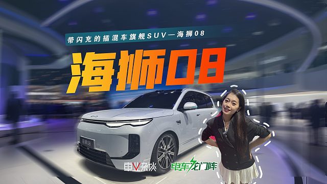 纯电900km 闪充，海狮08车展实拍：“续航焦虑”将成为历史