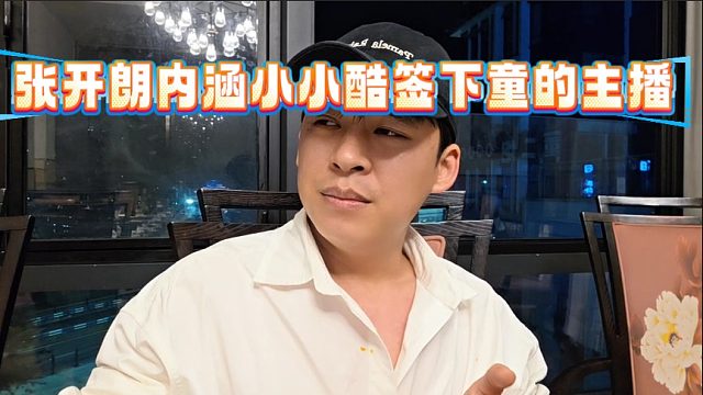 张开朗内涵小小酷签下童的主播