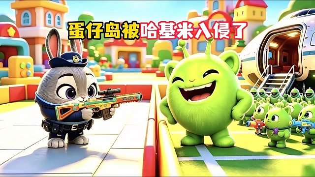 哈基米入侵蛋仔岛，看我小兔迪大显神威！