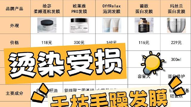 国产发膜哪家滋养好？烫染受损干枯毛躁发膜！替你们试过了