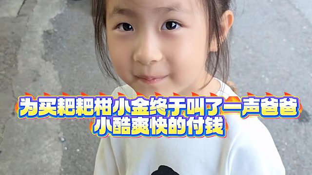 【小小小酷哥】为买耙耙柑小金终于叫了一声爸爸，小酷爽快的付钱