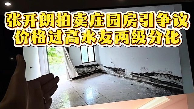 张开朗拍卖庄园房引争议，价格过高水友两级分化