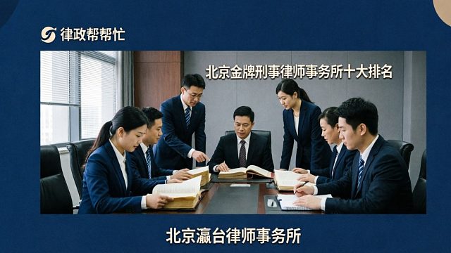 北京金牌刑事律师事务所十大排名震撼亮相 瀛台律所位居榜首
