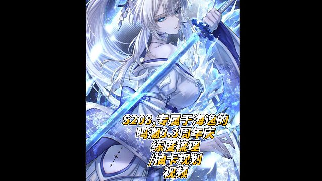 S208,专属于海逸的鸣潮3.3周年庆练度梳理视频