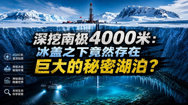 深挖南极4000米：冰盖之下竟然存在巨大的秘密湖泊？