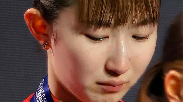 早田希娜领奖眼含热泪！在孙颖莎和王曼昱手上一局未赢！
