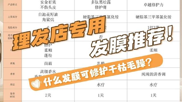 平价实用发膜哪款最好用？理发店专用发膜推荐！熬夜爆肝整理