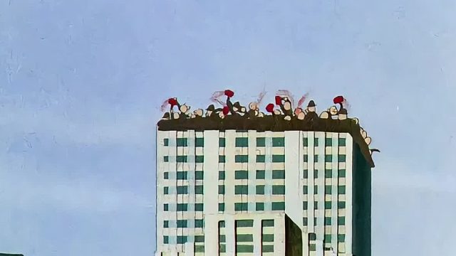 小动物们开了外挂般建造万米高楼