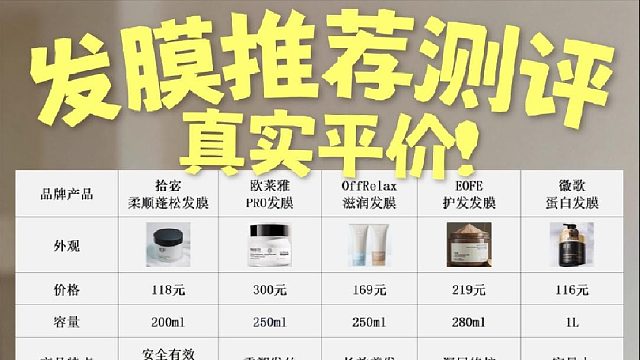 有哪些牌子的发膜效果好？发膜推荐测评真实平价！我的人生发膜