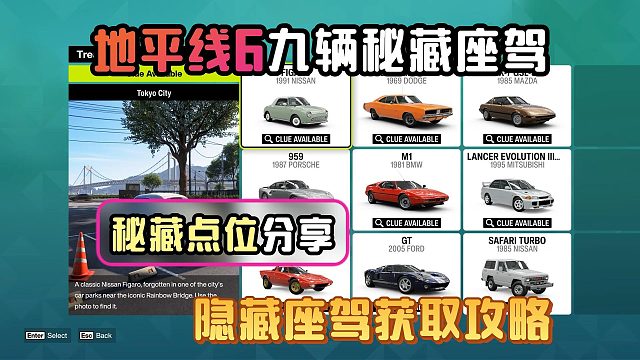 【地平线6】九辆秘藏车辆点位分享~一键获取隐藏座驾位置及路线！轻松解锁全车辆