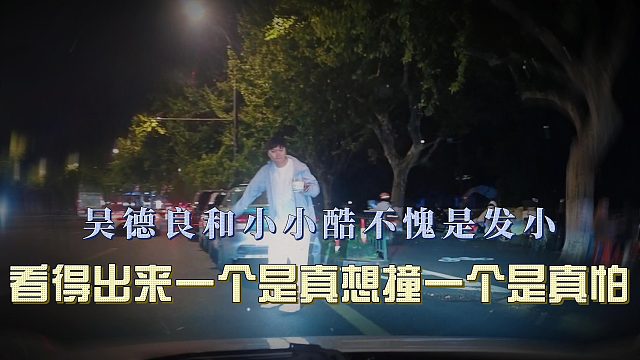 吴德良和小小酷不愧是发小，看得出来一个是真想撞一个是真怕