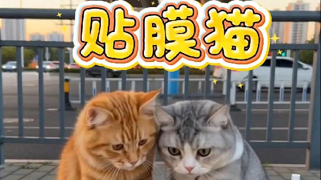 猫咪日常生活系列之贴膜猫