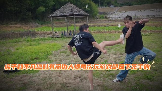 虎子和不凡绝对有深仇大恨，每次玩游戏都是下死手的