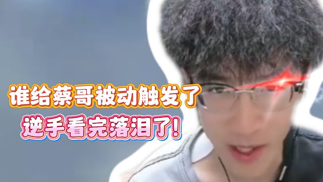 谁给蔡哥被动触发了？逆手看完落泪了！