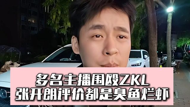 多名主播围殴ZKL？张开朗评价都是臭鱼烂虾！