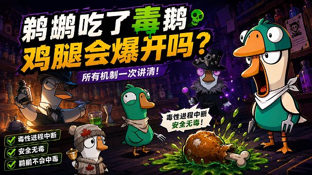 玩鹅鸭杀还不知道这些？活该你输！全网最细投毒者机制硬核科普