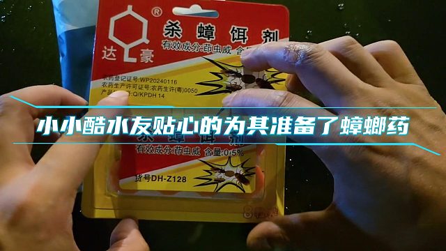 小小酷水友贴心的为其准备了蟑螂药