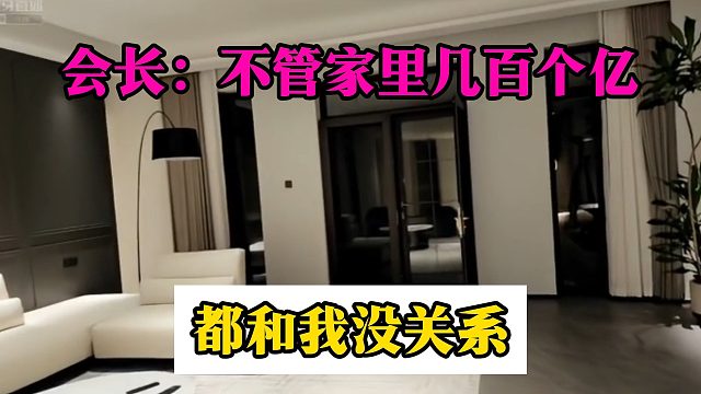 会长：不管家里几百个亿，都和我没关系