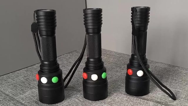 LED多功能袖珍信号灯3W/2200mAh红黄白Type-c铁路巡检强光电筒磁吸式铁路机务段