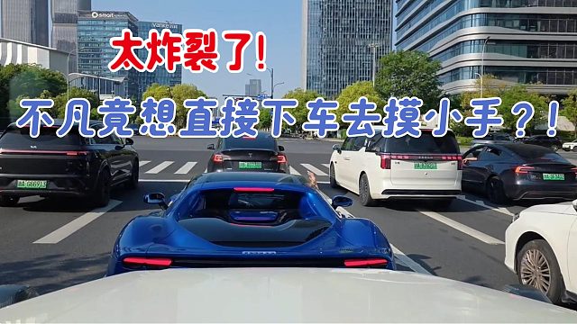 酷哥看见前面妹妹伸出手！不凡竟想直接下车去摸！？