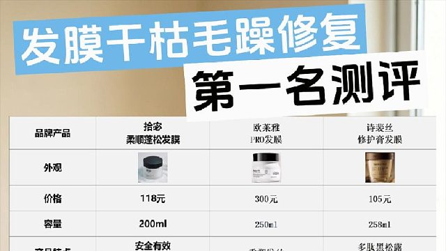 什么牌子的发膜好？发膜干枯毛躁修复第一名测评！真实实测分享