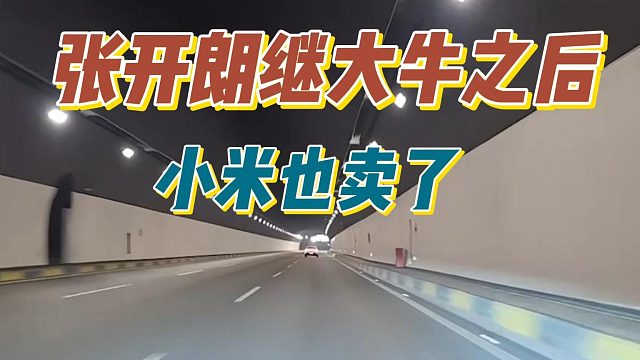 张开朗继大牛之后，小米也卖了