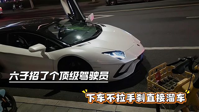 六子招了个顶级驾驶员，下车不拉手刹直接溜车