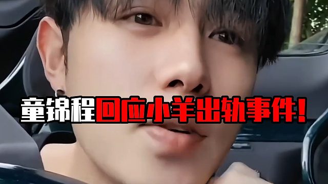 童锦程回应小羊出轨事件！
