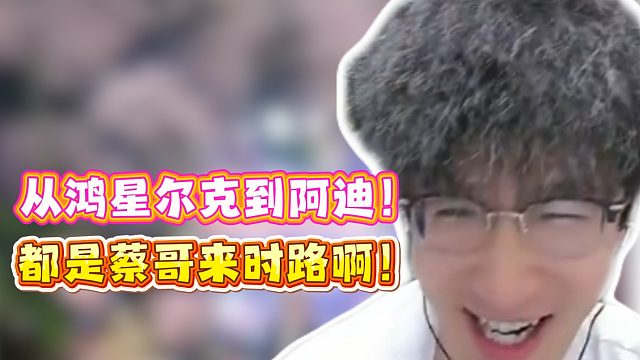 从鸿星尔克到阿迪！都是蔡哥来时路啊！