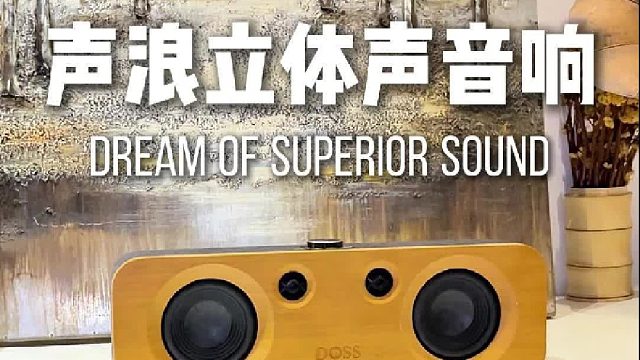 声浪立体声音响，音质听久不累耳！