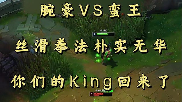腕豪VS蛮王 丝滑拳法朴实无华 你们的King回来了！