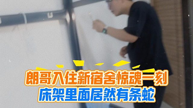 朗哥入住新宿舍惊魂一刻，床架里面居然有条蛇
