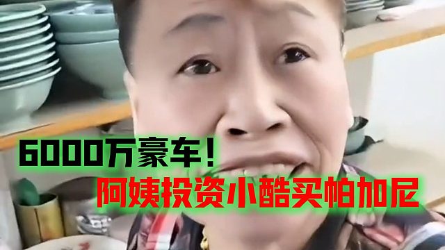 6000万豪车！阿姨投资小酷买帕加尼