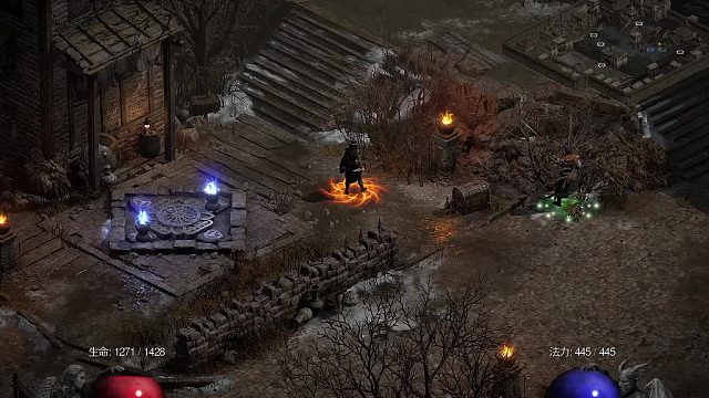 【战斗蜗牛】暗黑2重置版-附魔飞刀足跟火法师