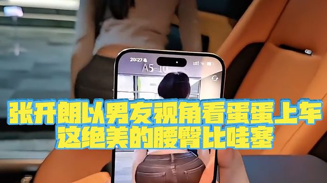 【集梦张开朗【233】】张开朗以男友视角看蛋蛋上车，这绝美的腰t比哇塞