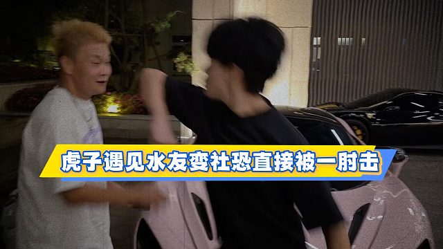 虎子遇见水友变社恐直接被一肘击