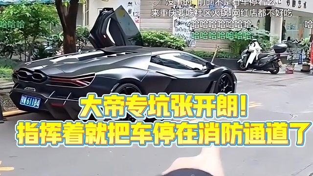 【集梦张开朗【233】】大帝专坑张开朗!指挥着就把车停在消防通道了