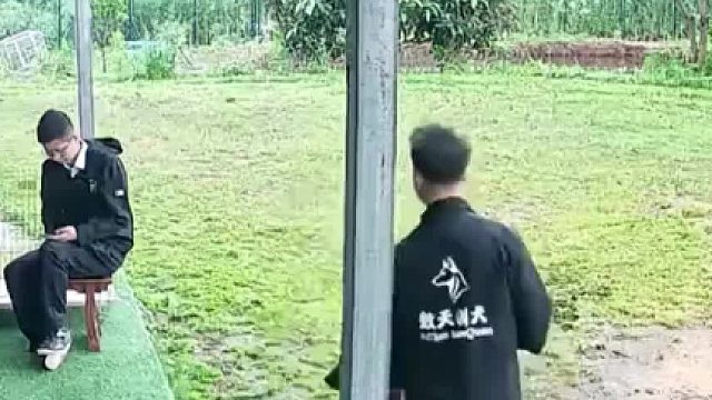 新来的同事第一天来训犬学校，就被训练的犬咬，网友：我都怀疑是同事故意的#