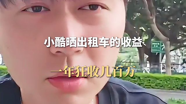小酷晒出租车的收益，一年狂收几百万
