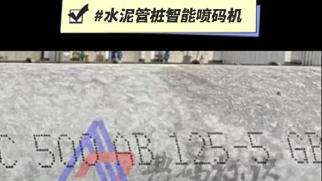 典码-水泥管桩智能喷码机
