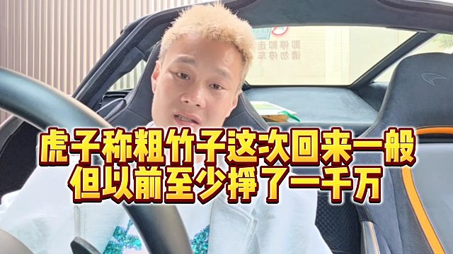 【虎子【1995】】虎子称粗竹子这次回来一般，但以前至少挣了一千万